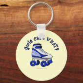 Roller Derby Schaats - Blue Sleutelhanger (Voorkant)