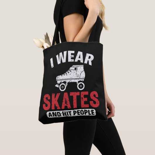 Roller Derby Schaatsen Schaats Schaatsster Tote Bag (Dichtbij)