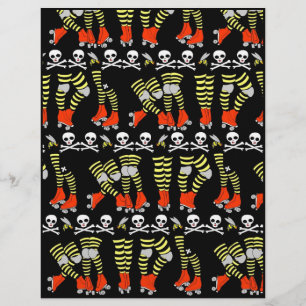 Roller Derby Scrapbook paper 8,5 inch x 11 inch