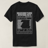 Roller Derby Shirten Roller Nutritional Facts Vint T-shirt (Design voorkant)