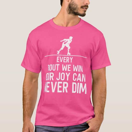 Roller Derby Silhouette Roller Skateën Schaats T-shirt (Voorkant)
