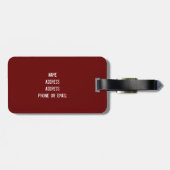 Roller Derby Skeleton Bagagelabel (Achterkant horizontaal)