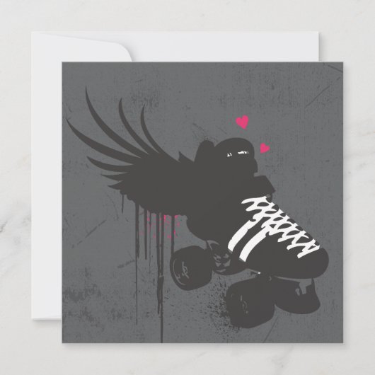 Roller Derby Square Note Card Notitiekaartje (Voorkant)