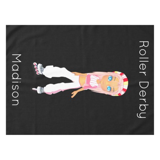 Roller Derby Tablecloth Tafelkleed (Voorkant (Horizontaal))