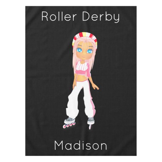 Roller Derby Tablecloth Tafelkleed (Voorkant)