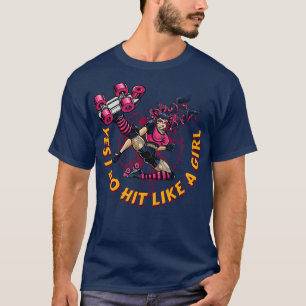 Roller Derby voor vrouwen Ja, ik doe het als een m T-shirt