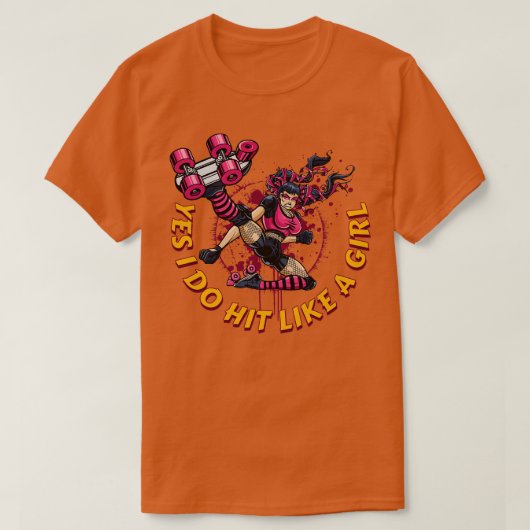 Roller Derby voor vrouwen Ja, ik doe het als een m T-shirt (Design voorkant)