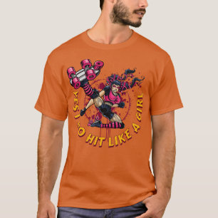 Roller Derby voor vrouwen Ja, ik doe het als een m T-shirt