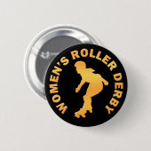 Roller Derby voor vrouwen Ronde Button 5,7 Cm (Voorkant /achterkant)