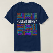Roller Derby Words T-shirt (Design voorkant)