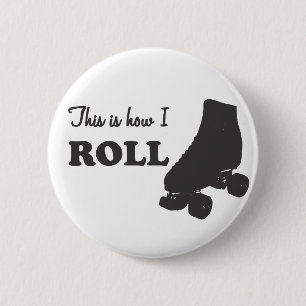 Roller Derby - Zo kan ik me omdraaien Ronde Button 5,7 Cm