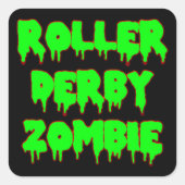 Roller Derby Zombie Sticker (Voorkant)
