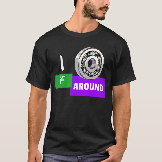 Roller die over de klassieke 80s Vib van het Schaa T-shirt (Voorkant)