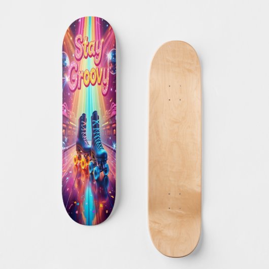 Roller Disco Fever Edition 1 Persoonlijk Skateboard (Voorkant)