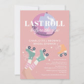 Roller Disco Modern Retro Vrijgezellenfeest Kaart (Voorkant)