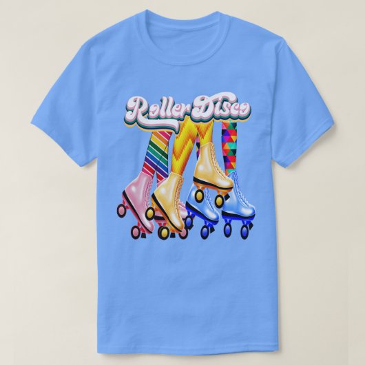 Roller Disco Schaatsen Rollerskating Rollersk T-shirt (Design voorkant)