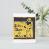 Roller Girl Briefkaart (Staand voorkant)