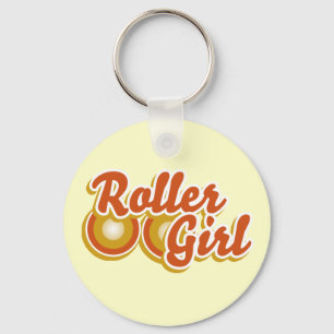 Roller Girl in de Derby Sleutelhanger