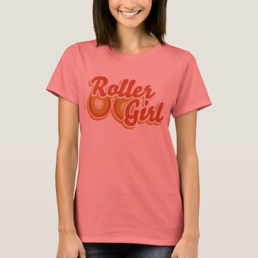 Roller Girl in de Derby T-shirt (Voorkant)
