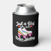 Roller Girl - Meisje dat van Roller houdt Blikjeskoeler (Blikje Voorkant)