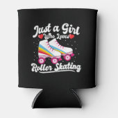 Roller Girl - Meisje dat van Roller houdt Blikjeskoeler (Voorkant)