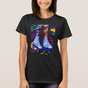 Roller Girl Retro Roller Schaats 70s 80s T-shirt