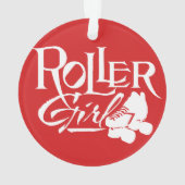 Roller Girl, Roller Derby Ornament (achterkant)