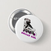 Roller Girl Ronde Button 5,7 Cm (Voorkant /achterkant)