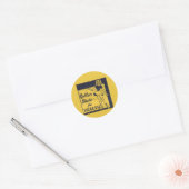 Roller Girl Ronde Sticker (Envelop)