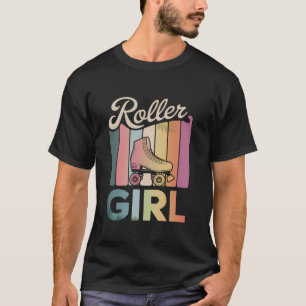 Roller Girl Skater Rolschaatsen 70s 90s 80's Rol T-shirt