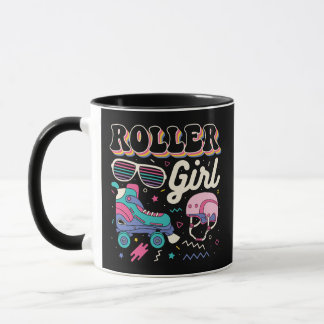 Roller Girl Skater Skater Retro  Roller Mok
