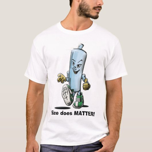 Roller, Grootte doet MATTER. T-shirt (Voorkant)
