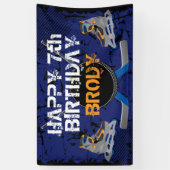 Roller Hockey Birthday Spandoek (Verticaal)