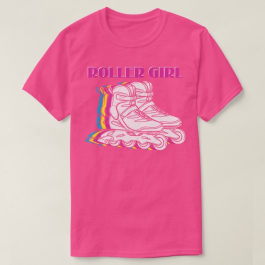 Roller Meisje Cool Roller Derby Graphic Roller Ska T-shirt (Design voorkant)