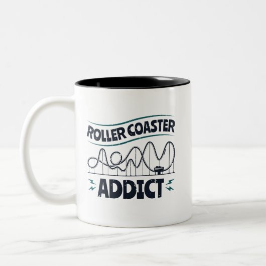 Roller Onderzetter Addict Tweekleurige Koffiemok (Links)