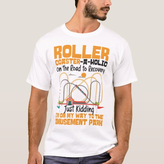 Roller Onderzetter Amusement Park Roller T-shirt (Voorkant)