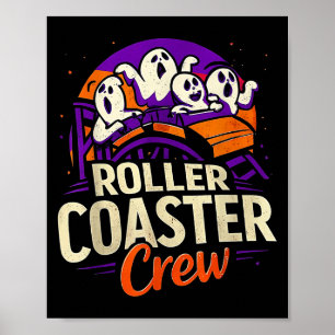 Roller Onderzetter Boo Crew Funny Halloween Ghost Poster