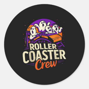 Roller Onderzetter Boo Crew Funny Halloween Ghost Ronde Sticker