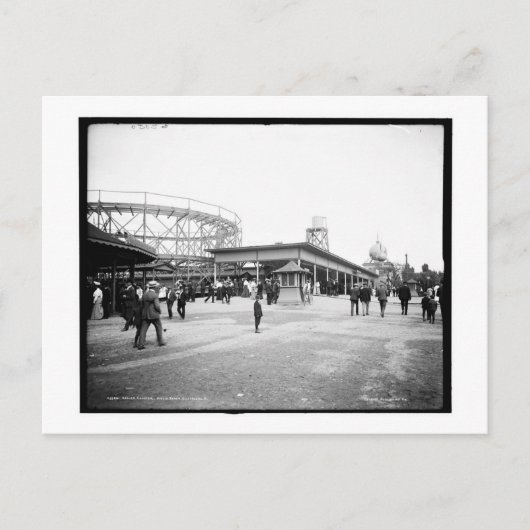 Roller Onderzetter, Euclid Beach, Cleveland, OH Vi Briefkaart (Voorkant)