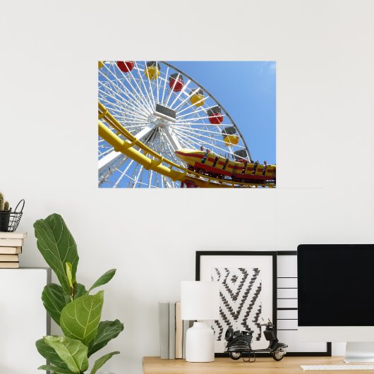 Roller Onderzetter Ferris Wheel Poster (Thuiskantoor)
