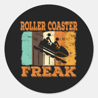 Roller Onderzetter Freak Retro  stijl Ronde Sticker