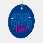 Roller Onderzetter Girl Amusement Theme Park Ride Keramisch Ornament (Rechts)