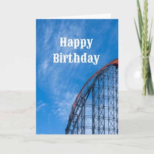 Roller onderzetter happy birthday card kaart (Voorkant)