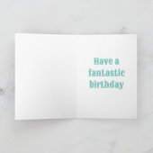 Roller onderzetter happy birthday card kaart (Binnen)