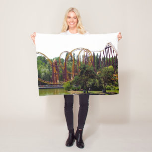 Roller Onderzetter in Frankrijk Fleece Deken