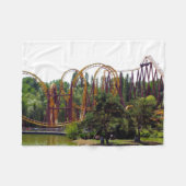 Roller Onderzetter in Frankrijk Fleece Deken (Voorkant (Horizontaal))