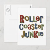 Roller Onderzetter Junkie Briefkaart (Voorkant / Achterkant)