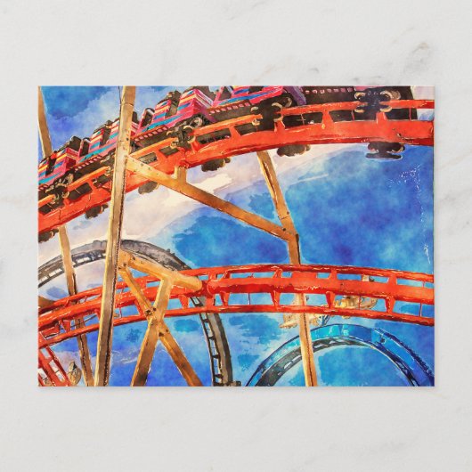 Roller onderzetter kleurrijk briefkaart (Voorkant)