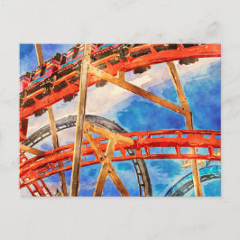 Roller onderzetter kleurrijk briefkaart