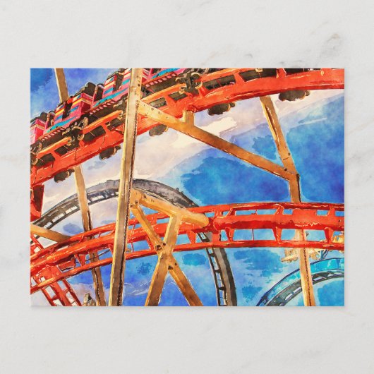 Roller onderzetter kleurrijk briefkaart (Voorkant)